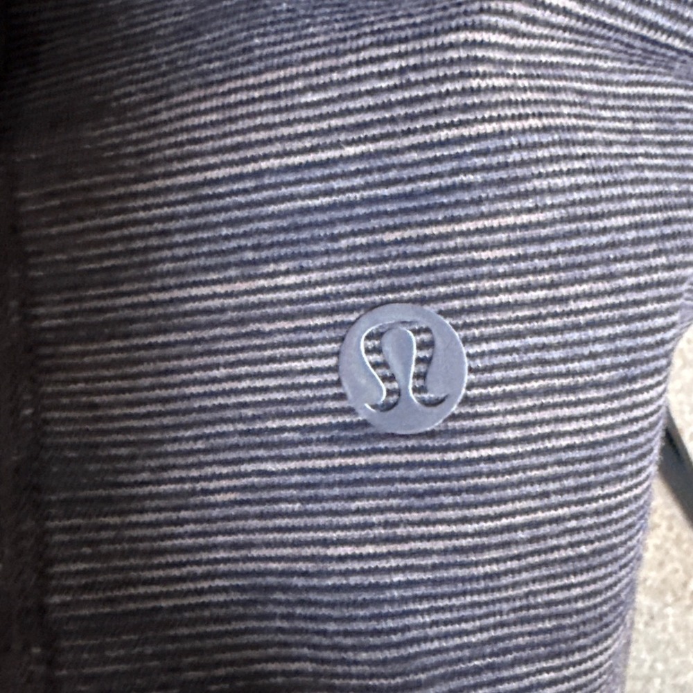 Lululemon Heathered Charcoal Grey Racerback Midi Dress with Shelf Bra Size 6 - Picture 5 of 8